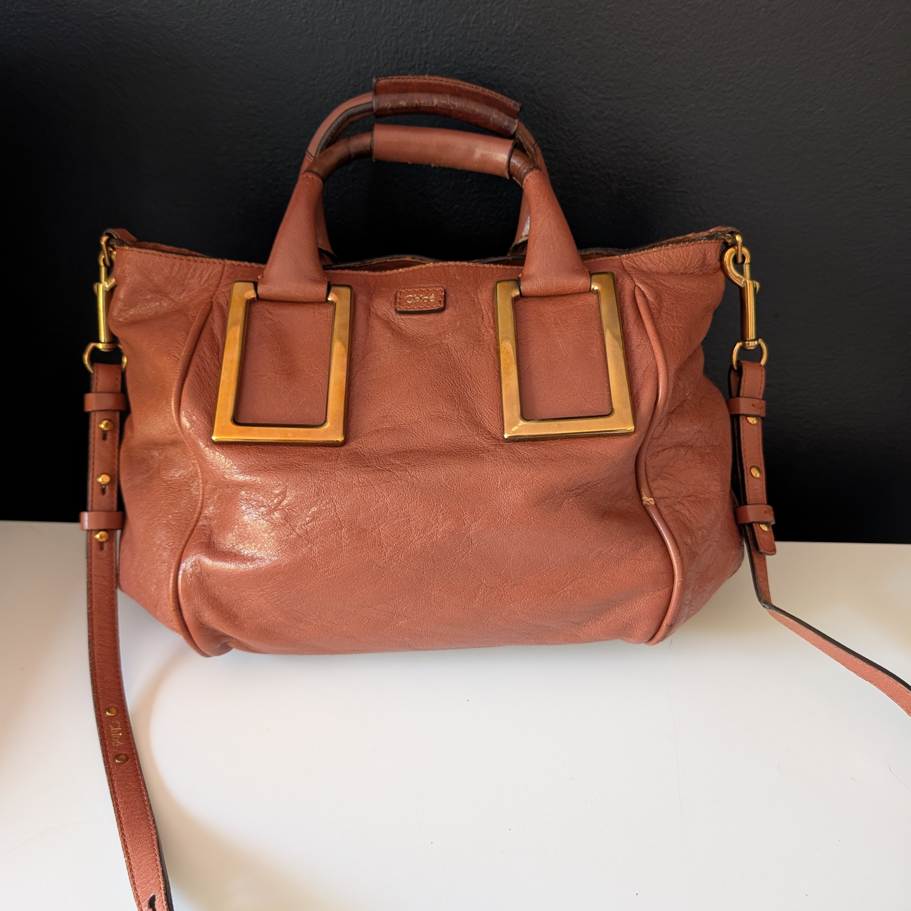 Chlo Ethel Leather 2-Way Satchel